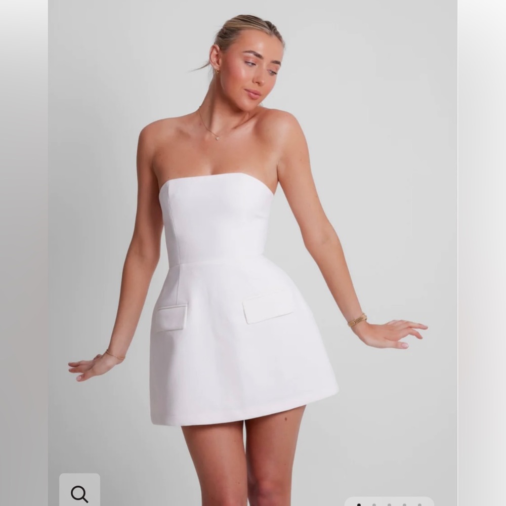 The Ultimate Muse Strapless Dress | White